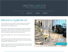 Tablet Screenshot of crystalhire.co.uk